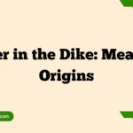 Finger in the Dike: Meaning, Origins