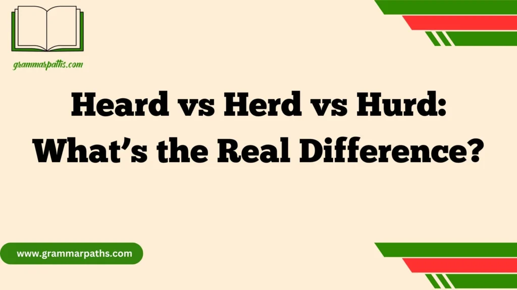 Heard vs Herd vs Hurd: What’s the Real Difference?