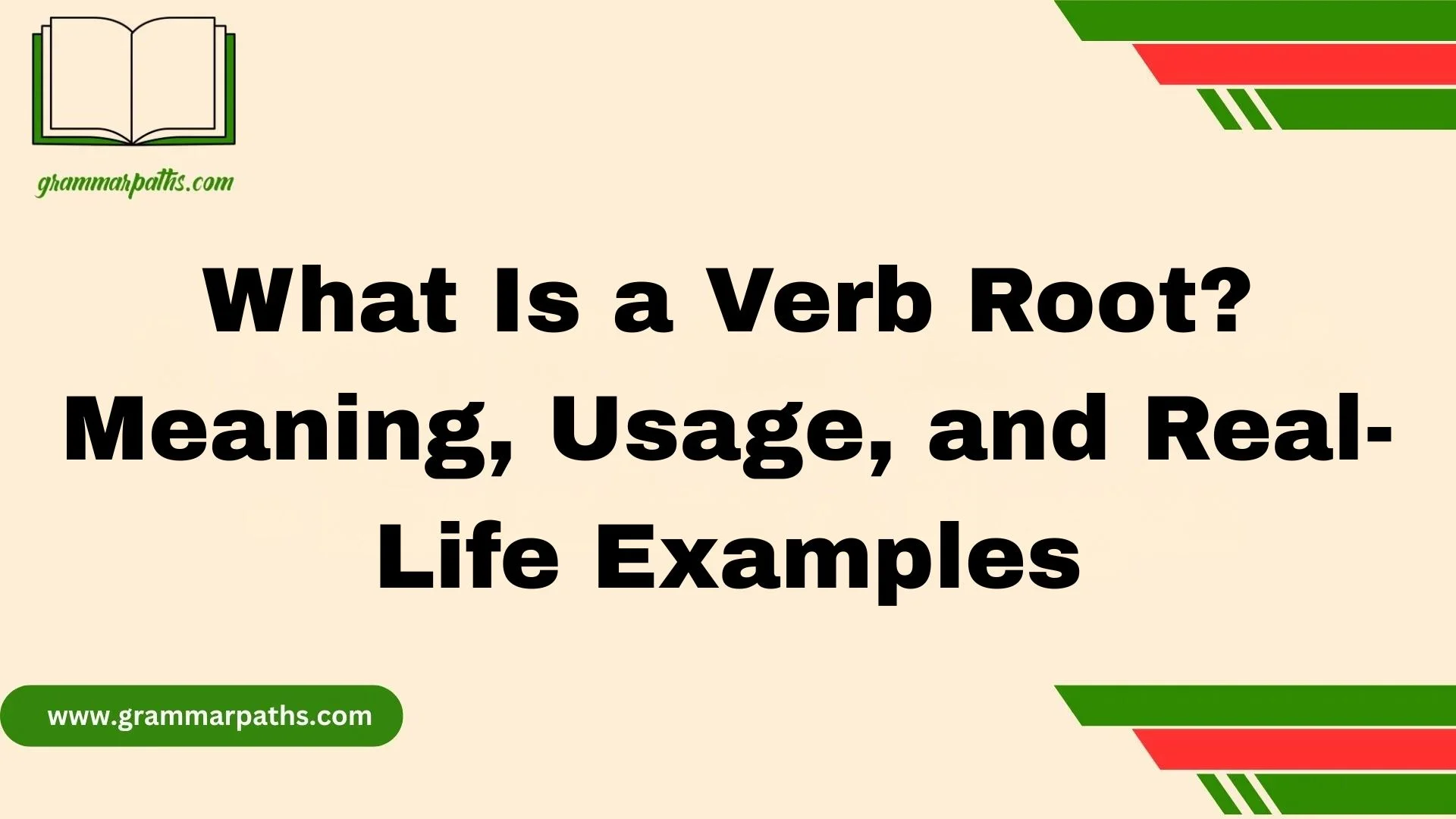 What Is a Verb Root? Meaning, Usage, and Real-Life Examples
