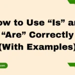 How to Use “Is” and “Are” Correctly (With Examples)