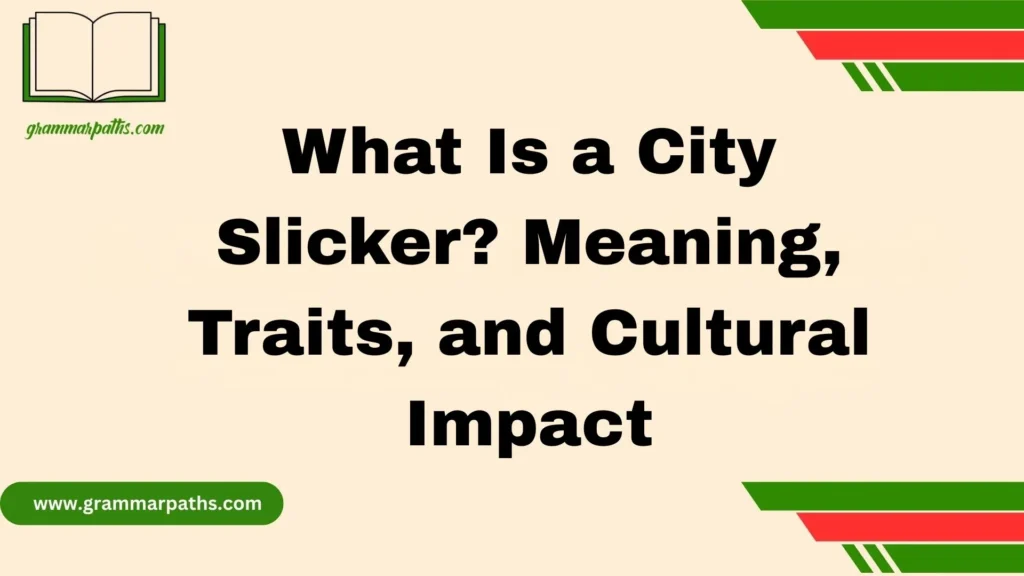 What Is a City Slicker? Meaning, Traits, and Cultural Impact
