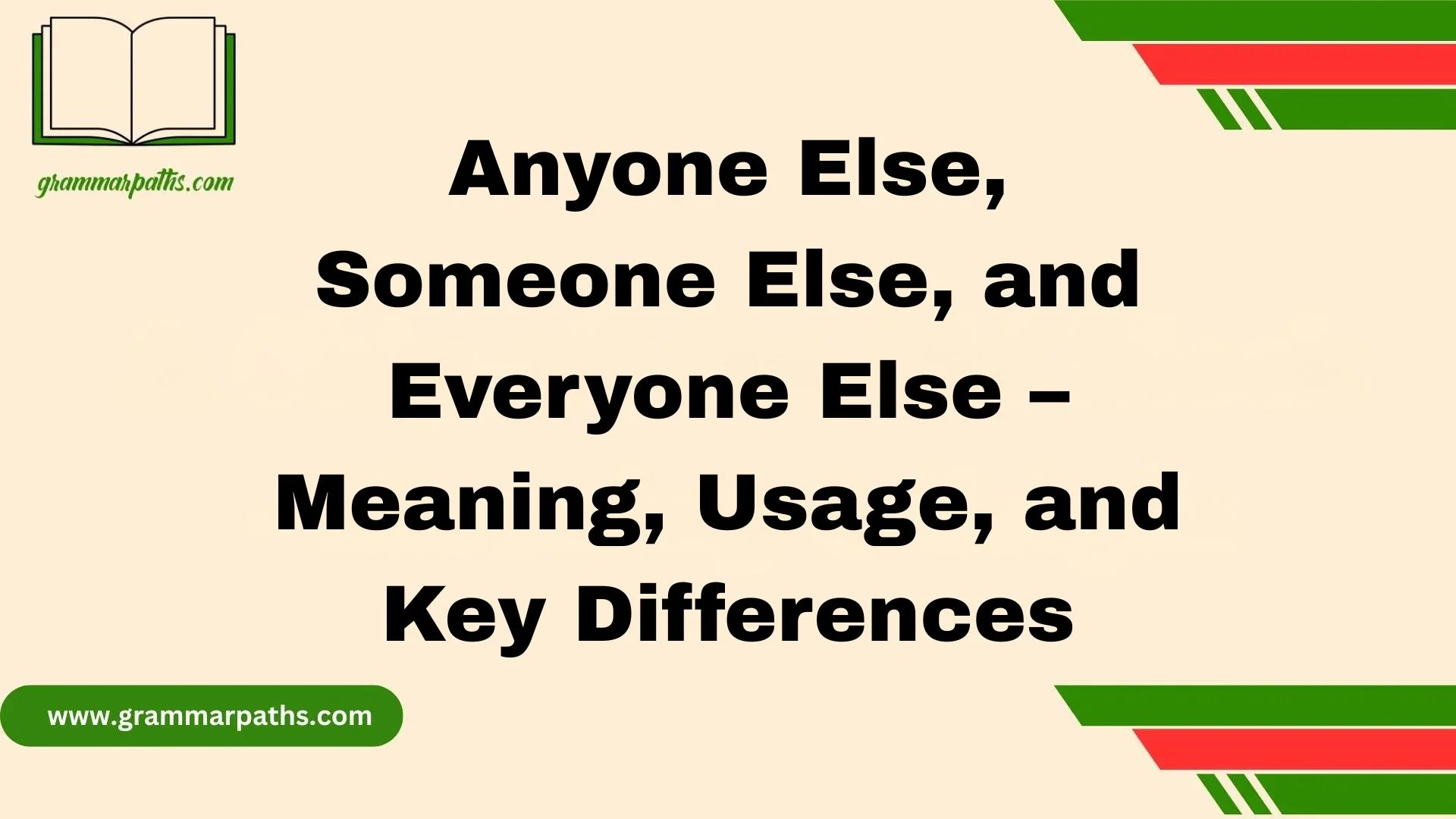 Anyone Else, Someone Else, and Everyone Else – Meaning, Usage, and Key Differences